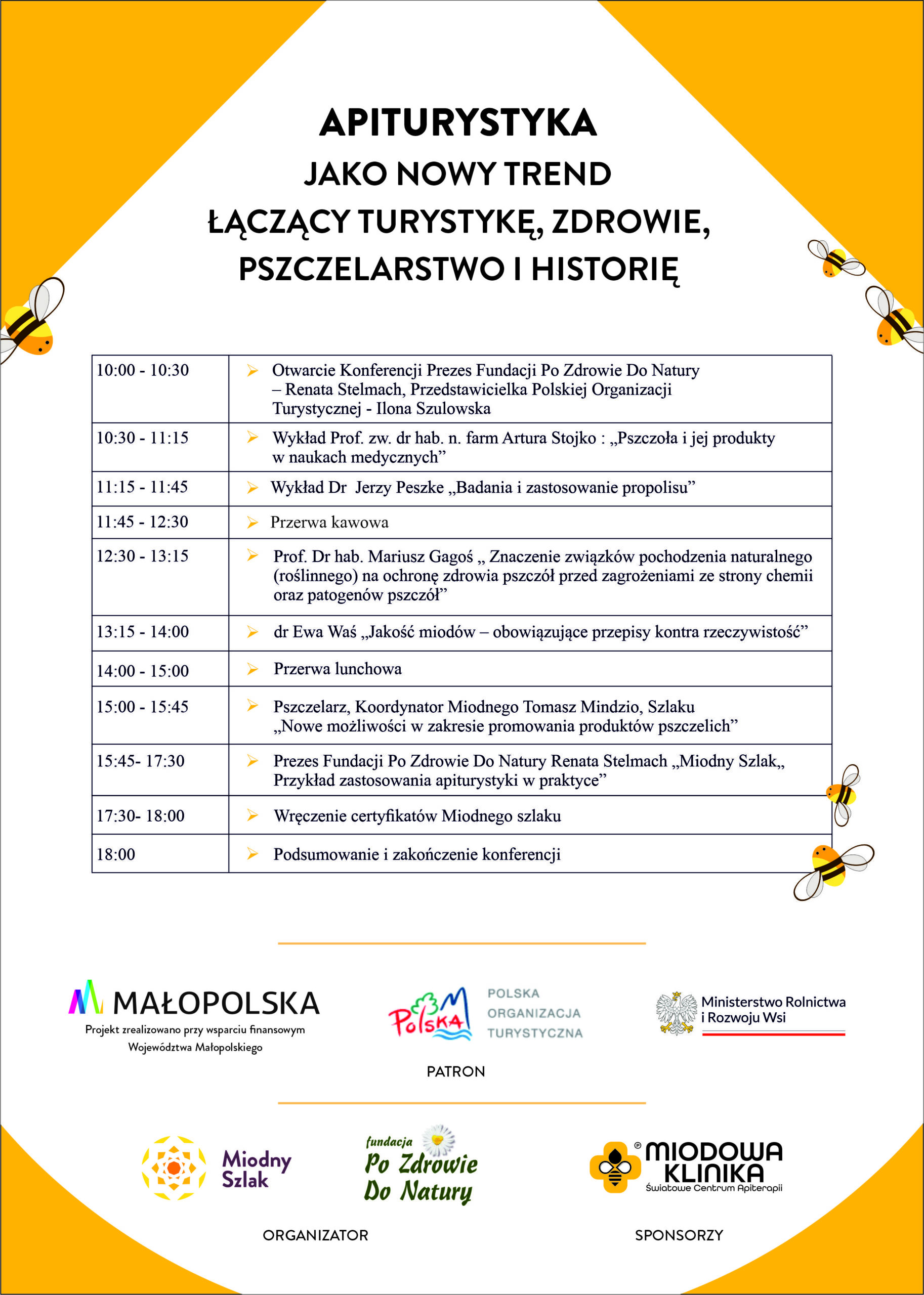 Harmonogram Konferencja Miodowa Klinika